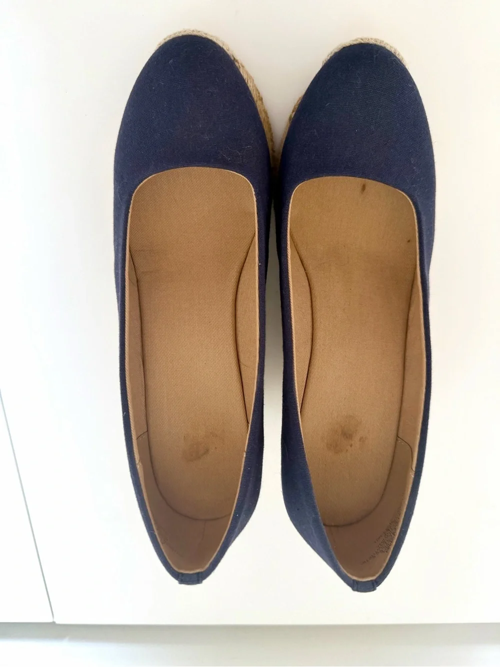 J. Crew Espadrille Wedge Flats - Navy